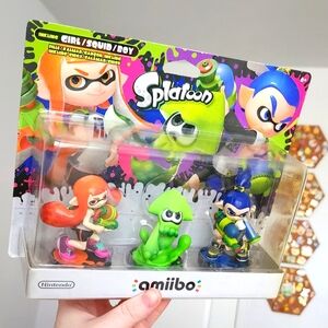 Nintendo Splatoon Amiibo Set - Girl, Squid, Boy